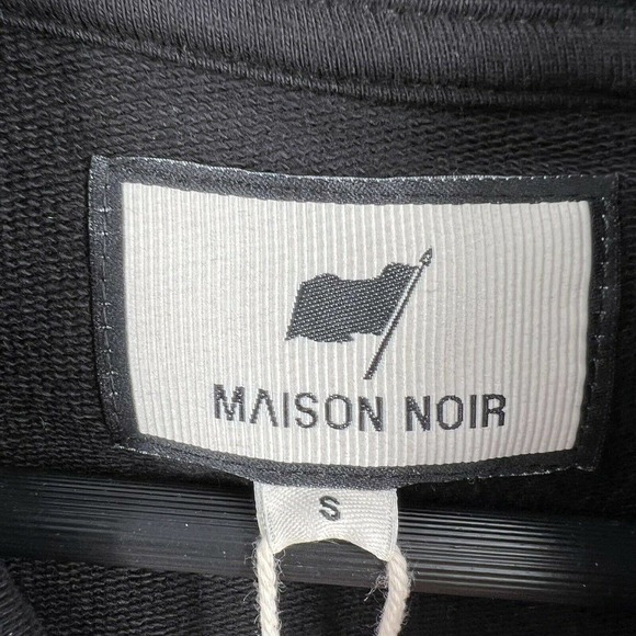 Maison‎ Noir Black Judgement Hoodie Size Small New - Picture 5 of 7